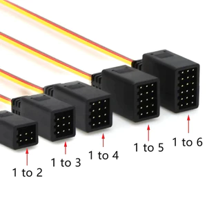 1 Chiếc RC Y Dòng Chiều Dài 350 Mm Cáp Điều Khiển Từ Xa Quạt Servo Mở Rộng Dây Cho Futaba JR RC Xe HSP Traxxas TRX4 Trục SCX10 TAMIYA