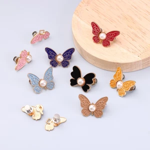 Họa tiết bướm eo hẹp Khóa đường may không cần đinh có thể tháo rời Khóa cố định có khóa cố định Quần jean Vòng eo Công cụ tiện dụng lớn đến nhỏ 6.23