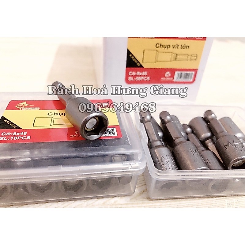 Đầu Chụp Bắn Vít Tôn Marlin 8mm Lục Giác Cao Cấp (Ảnh Thật)
