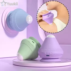 Bóng Massage rung YUUKII, Bóng Fascia nén nóng hấp phụ bằng điện, Máy mát xa thư giãn cơ bắp bằng silicon có thể sạc lại USB nhỏ