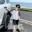 Bé trai (120-180) Áo thun ngắn tay mỏng đẹp trai phong cách mới mùa hè + Quần Short Bộ đồ thể thao