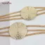 AqToCna Thanh Lịch Tròn Kim Loại Thắt Lưng Nữ Retro Vàng Dây Dài Đầm Thời Trang Móc Có Thể Điều Chỉnh Thắt Lưng Trang Trí Nữ Dây Thắt Lưng AqToCna