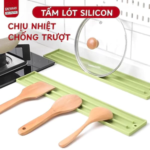 Tấm Lót Silicon Chống Trượt Đặt Vung Nồi Thông Minh Chịu Nhiệt Tốt, Dễ Vệ Sinh,Tiện Lợi