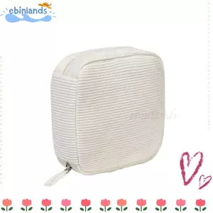 Túi đựng đồ vệ sinh EBINLANDS, hình vuông có dây kéo Túi trang điểm, Túi đựng mỹ phẩm vải nhung trang điểm Mini Ins