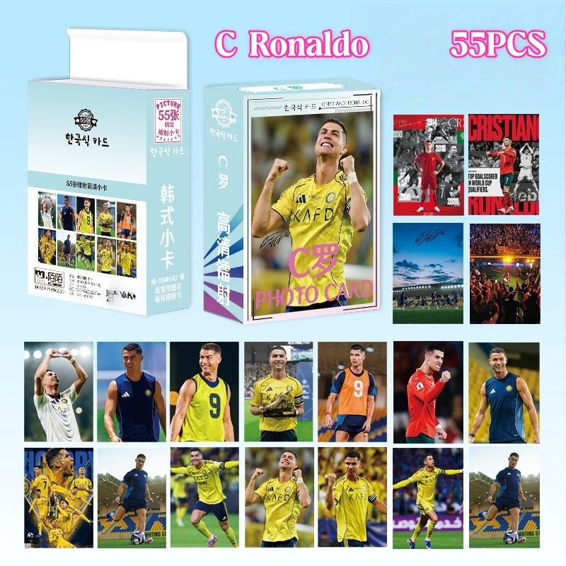 30-92 Chiếc Bóng Đá Bóng Rổ Ngôi Sao Cristiano Ronaldo Lionel Messi Lomo Thẻ Real Madrid Baloncesto Photocards Pele Neymar Dán Mbappé Bưu Thiếp YM