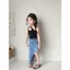 Influencer Quần Áo Trẻ Em Bé Gái Váy Denim Mùa Hè 2024 Phong Cách Mới Trẻ Em Phong Cách Phương Tây Châu Âu Mỹ Váy Hông Phiên Bản Hàn Quốc Váy