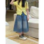 Quần Trẻ Em 2026 Bé Gái Phiên Bản Hàn Quốc Retro Denim Mềm Mại Quần Ống Rộng Trẻ Em Quần Crop Rời