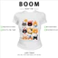 BOOM Áo Baby Tee Nữ Cotton Ôm Body-Áo Thun Ngắn Tay Y2K In Hình PhongCách Mùa Hè, Cổ Tròn Hàng Đầucách hàn quốc phong558