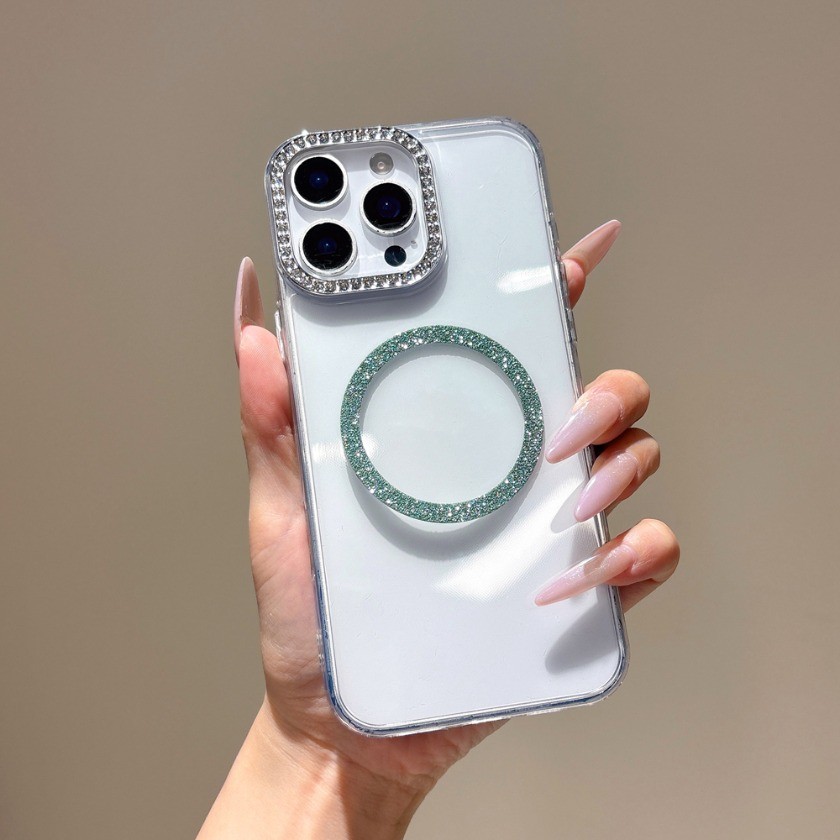 Ốp lưng trong suốt kim cương lấp lánh thời trang cho Google Pixel 5A 5XL 6 6A 7A 8A 9A 4 5 7 8 9 10 Pro XL Vỏ cản sạc không dây từ tính