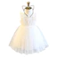 ✿ Bé Gái Dây Ren Trắng Vải Tuyn Đầm Công Chúa Ren Hoa Bodice Trẻ Em Đảng Hoa Cô Gái Áo