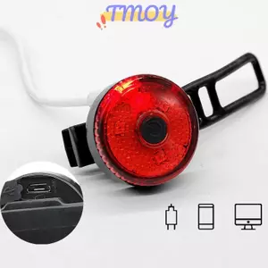 TMOY Xe Đạp Đèn Sau LED USB Sạc Xe Đạp Đuôi Đèn Xe Đạp Cảnh Báo An Toàn Đèn Báo Động Đèn Phía Sau Chống Thấm Nước Đuôi Đi Xe Đạp TMOY