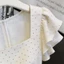 Áo thun nữ tay ngắn mùa hè mới thời trang giản dị chấm bi buộc dây áo thun viền ruffle dành cho nữ