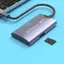 Btsg Hợp kim nhôm USB C Đầu đọc thẻ OTG cho thẻ nhớ TF và CF Đôi USB C USB A Cổng 480Mbps Tốc độ truyền phích cắm