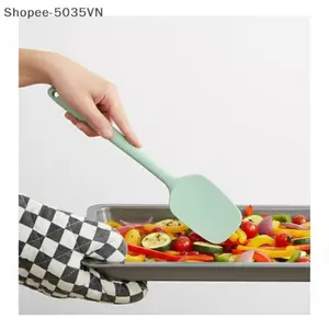 {AKIN} Bộ 6 thìa silicon cấp thực phẩm Dụng cụ nấu ăn chống dính chịu nhiệt Baking Turner Dụng cụ nhà bếp linh hoạt {a}