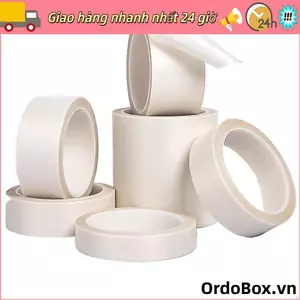 ORDOBOX 10m / Cuộn Băng PTFE, Băng vải cách nhiệt nhiệt nhiệt độ cao, Băng dính sợi thủy tinh chống thấm nước bền bỉ Sử dụng công nghiệp