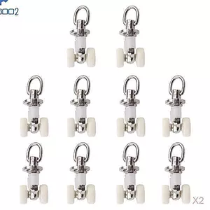 Vòi hoa sen Track Glider Runner Móc trượt Con lăn Móc treo 26mm 20 chiếc 20 chiếc 26mm