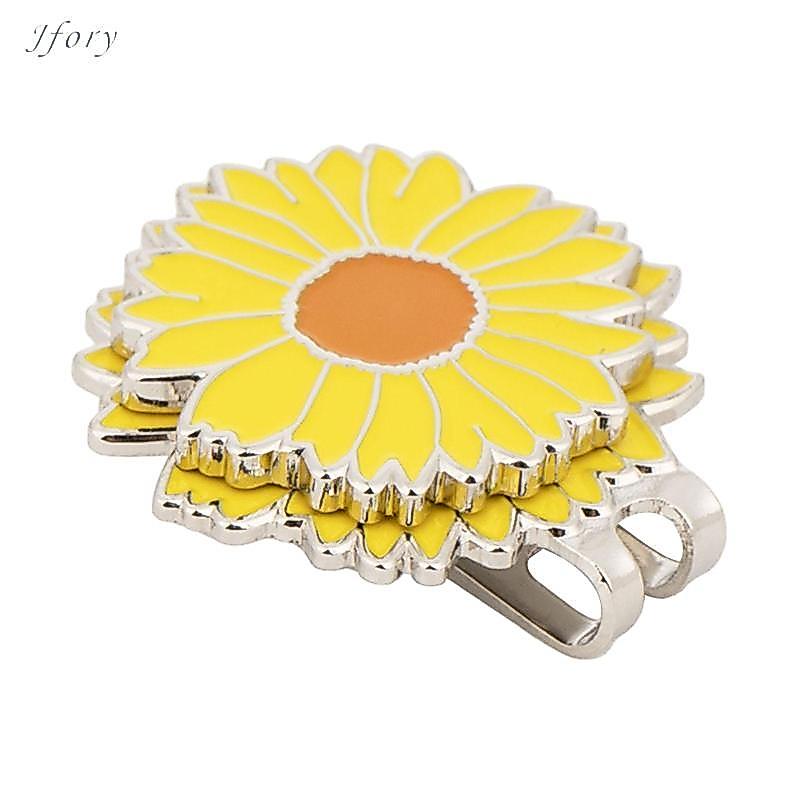 Jfory Golf Marker Mũ Kẹp Hình Hoa Nhỏ Gọn Từ Bóng Đánh Dấu Giá Đỡ Cho Thể Thao Golf Người Hâm Mộ Đào Tạo