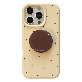 Ốp Lưng Cho iPhone 13 14 15 16 Pro Max Apple iPhone Case Cà Phê Màu Đứng Vàng Nâu