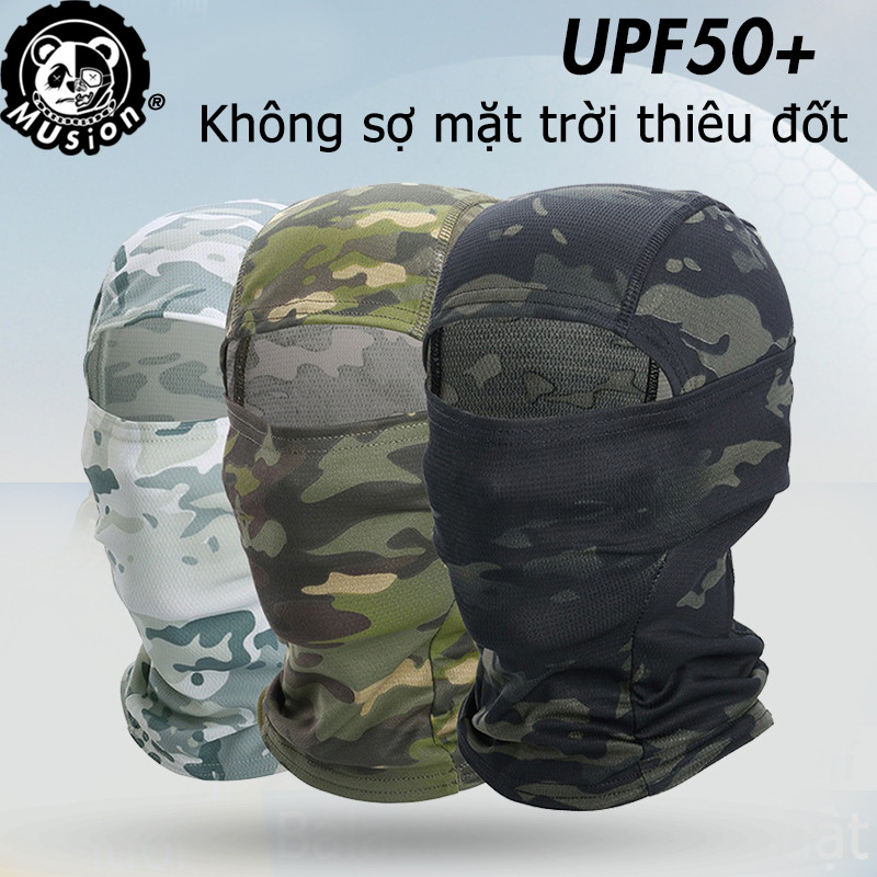 Musion Ninja Dust Balaclava - Khăn trùm đầu thoáng khí và chống nắng dành cho người lái xe máy