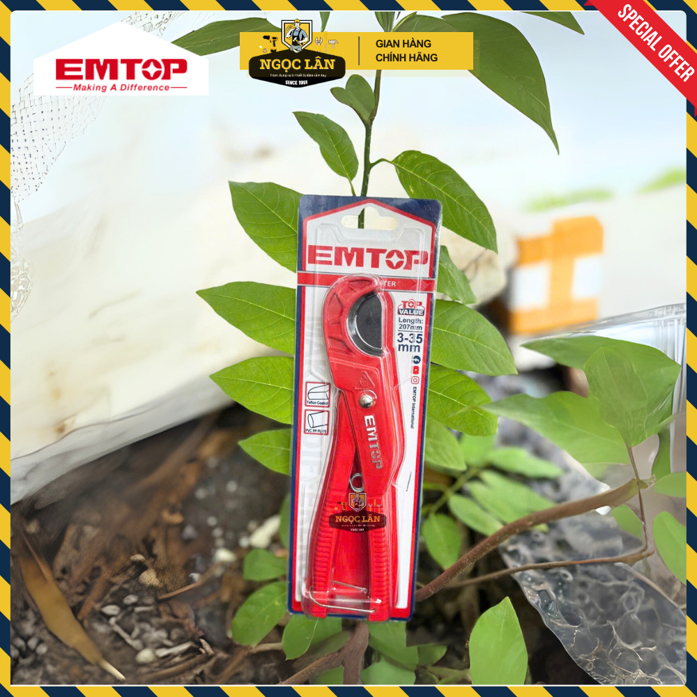 [Chính hãng TOP] Kéo Cắt Ống, Dao Cắt Ống EMTOP 3-35mm, phủ teflon nhỏ gọn cao cấp