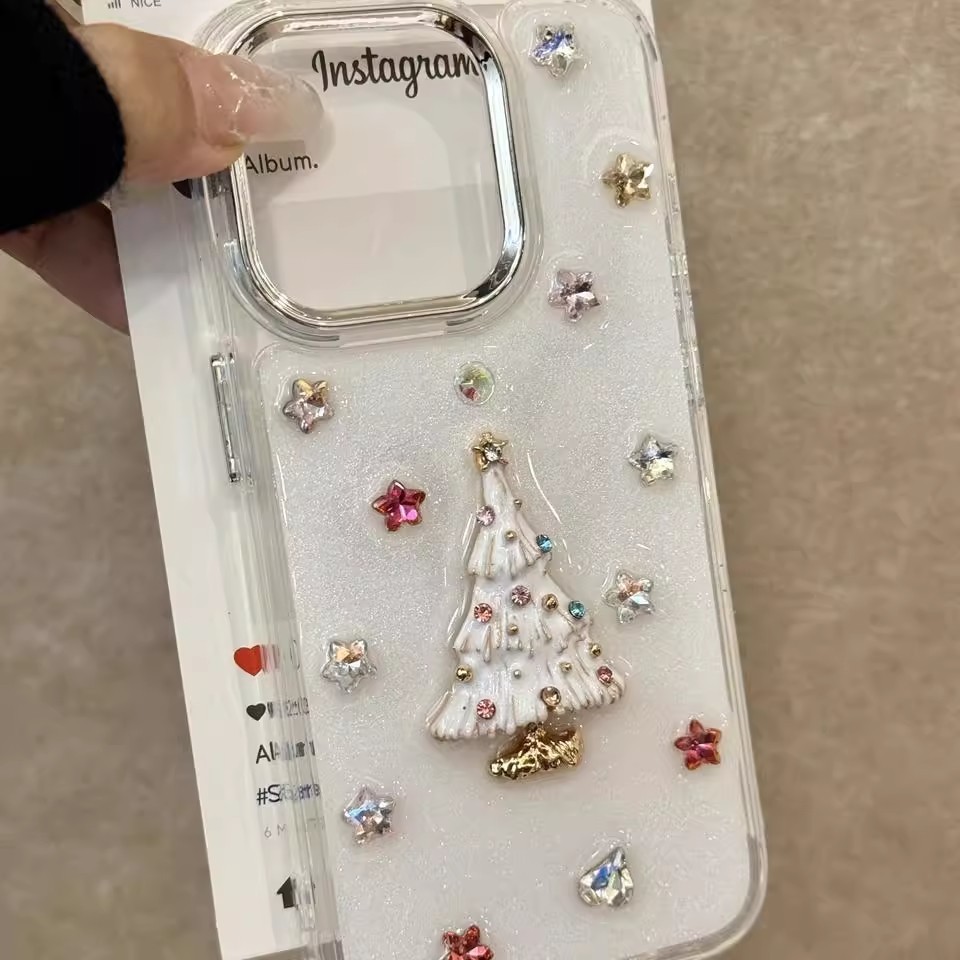 ✨Spot】[Ốp Điện Thoại Cây Giáng Sinh] Apple 16pro / iPhone15promax / 14Plus, Bao Gồm Tất Cả Chống Sốc