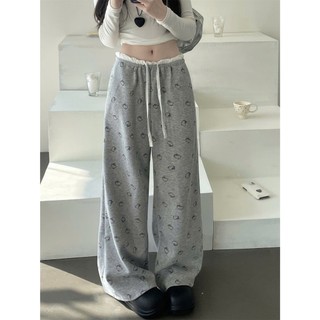 Quần nỉ in họa tiết Hello Kitty cạp trắng cực dễ thương dành cho nữ