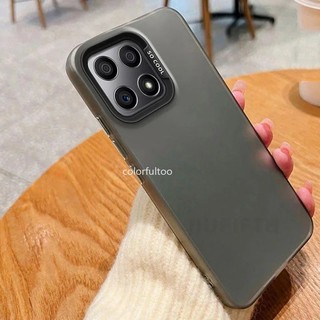 Honor 400 Smart 5G Ốp Silicon TPU Mềm Sang Trọng Cho Honor 400 500 Smart 400Smart 500Smart 4G 5G Vỏ Chống Sốc Ốp Lưng Kim Loại Aurora Da Matte Vỏ Điện Thoại