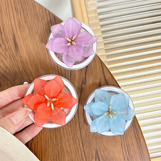 3d Hoa Màu Vàng Tròn Từ Tính Giá Đỡ Điện Thoại Cho IPhone 16 15 14 13 12 Pro Max 14 Plus Có Thể Gập Lại Vòng Tay Co Giãn Để Bàn Đứng P2