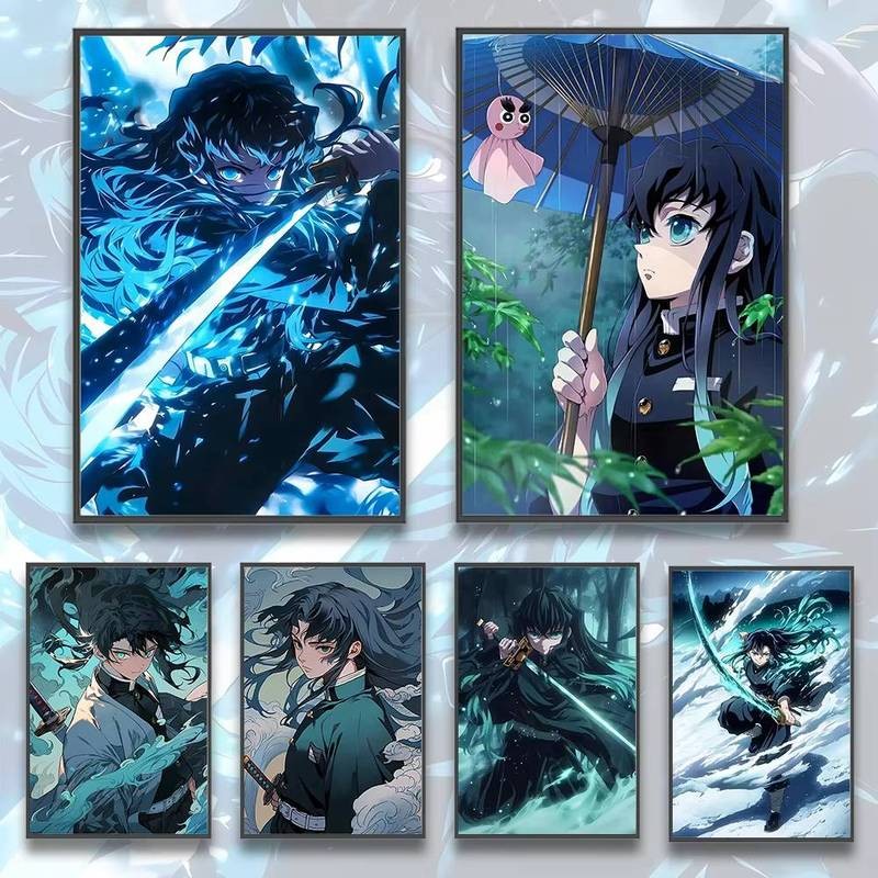 Tokito Muichiro Demon Slayer anime poster canvas Nghệ Thuật Trang Trí Tranh Quà Tặng Trang Trí Nhà Tranh