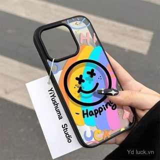 Rainbow Smiley Cá Tính Sơn Thời Trang Bán Chạy Từ Tính Thích Hợp Cho iphone 12 16pro 15promax 14plus 13pro 11 14pro 16plus 15 12pro 13promax Vỏ Điện Thoại Chống Sốc
