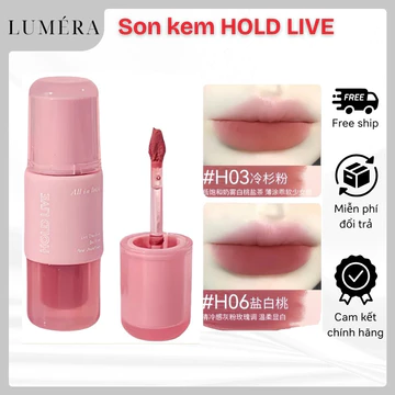 Son Kem Lì HOLD LIVE HL710 All In Love Nhung Lì Kháng Nước Son Kem Mềm Mịn Dễ Tán Lâu Trôi Son