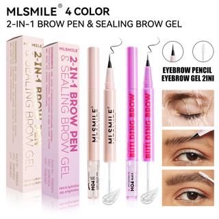 MLSMILE Hai Trong Một Hai Đầu Tạo Kiểu Nước Bút Chì Lông Mày Chất Lỏng Siêu Mịn Ba Chiều Dạng Lỏng Bút Chì Tạo Kiểu Dạng Lỏng