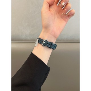 Dây đeo đồng hồ Denim thời trang Thích hợp cho iwatch S10 9 8 7 ultra 6 5 4 SE 3 Size 38mm40mm41mm42mm44mm45mm46mm49mm