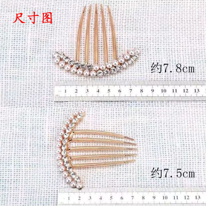Kẹp tóc ngọc trai và pha lê cao cấp, phù hợp cho người lớn, tiện lợi để cuộn tóc