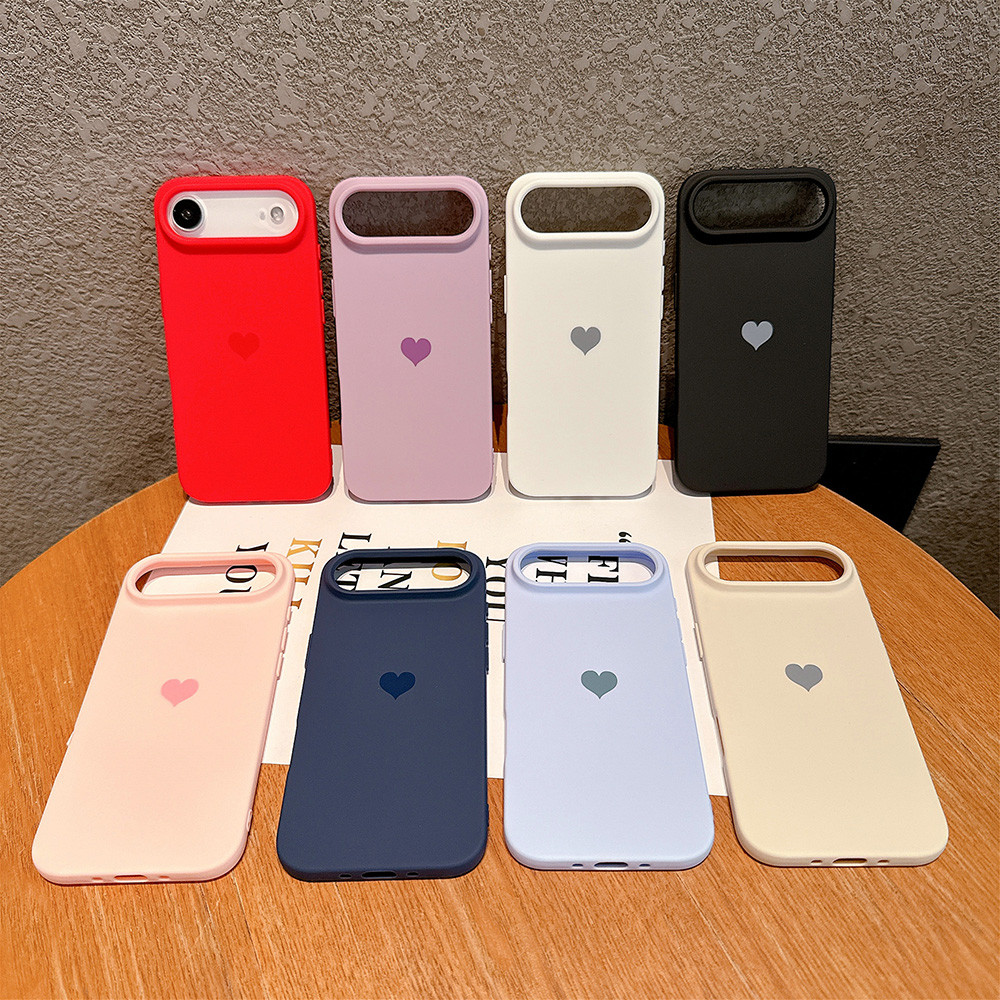 Ốp Điện Thoại Mềm Trái Tim Tình Yêu Cho iPhone 17ProMax 16Plus 15 14 13 12 11 Vỏ Chống Sốc