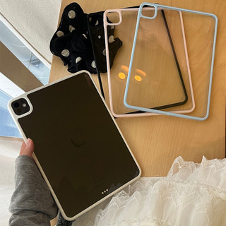 Ốp Lưng Acrylic Cứng Trong Suốt Cho Mini6 Mini7 A17Pro IPad 5 6 7 8 9 10 11 A16 Air 2 3 4 5 6 Air 11 M2 Pro10.5 Pro11 2018 2020 2021 2022 M4 Pro13 2024 2025 Xanh Đen Hồng