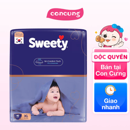 Tã quần Sweety cỡ XL 40 miếng