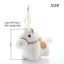 Móc khóa ngựa sang trọng DUSKGLOW, Mặt dây chuyền ngựa sang trọng tóc dài Yuanbao Pony, Mặt dây chuyền túi ngựa mềm 10cm