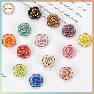 SAFENH - 30 Chiếc Nút Áo Hình Hoa Hồng Acrylic, Phụ Kiện Handmade DIY