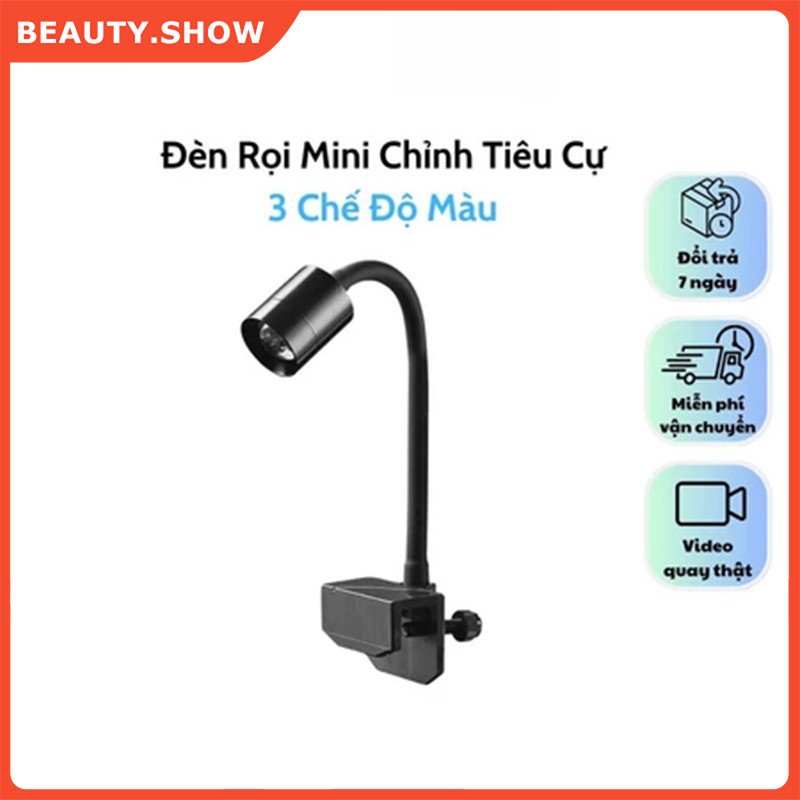 🥇FREESHIP🥇3w-5w Đèn Rọi Mini Chỉnh Tiêu Cự (3 Chế Độ Màu)- Tuỳ Chỉnh Vùng Sáng Tuỳ Ý, Độ Chiếu Sáng Sâu Cho Bể Biotope