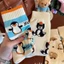 Phụ nữ hoạt hình dễ thương bánh mì đậu phộng mèo đen chim cánh cụt cotton vớ phù hợp cho mùa thu đông