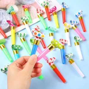 Set 10 Kèn lưỡi tò te cho bé vui chơi sinh nhật happy birthday lễ hội, trang trí tiệc nhiều màu sắc