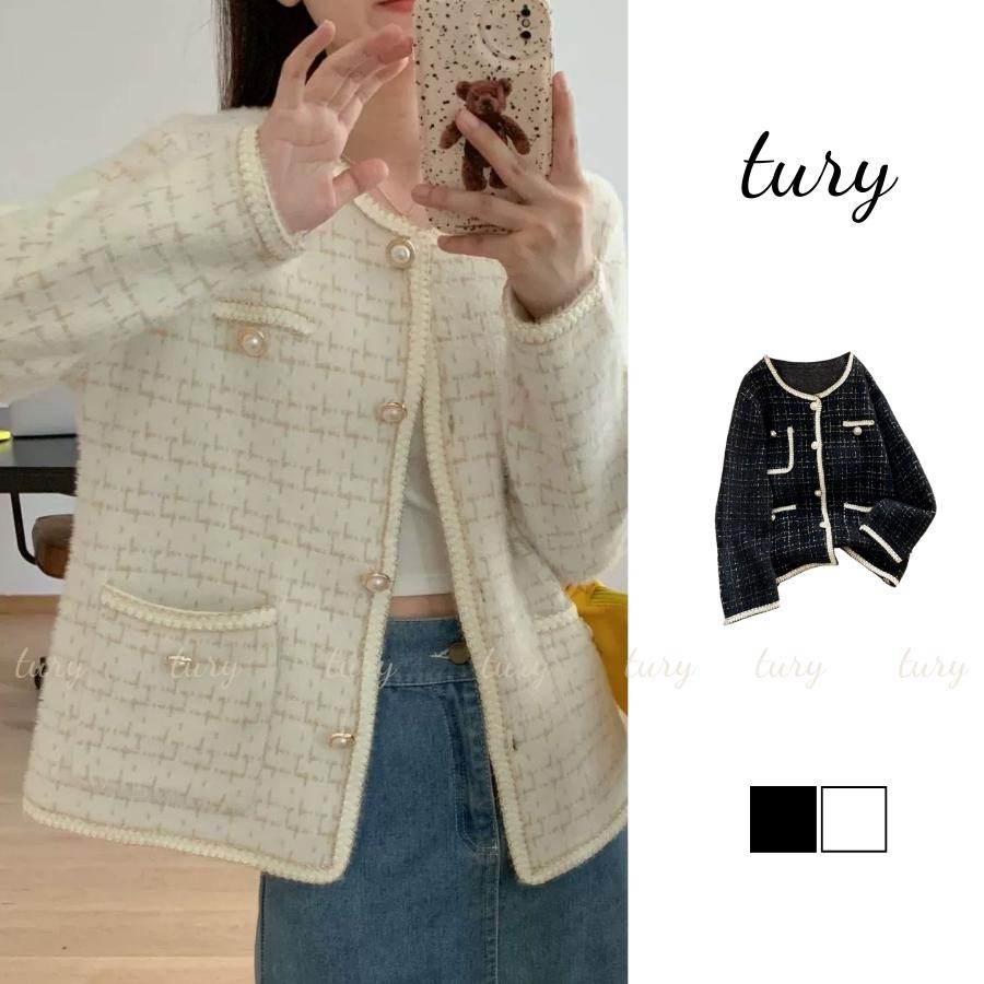 Áo Len Nữ - Tury - Áo len cardigan nút ngọc trai - TA064