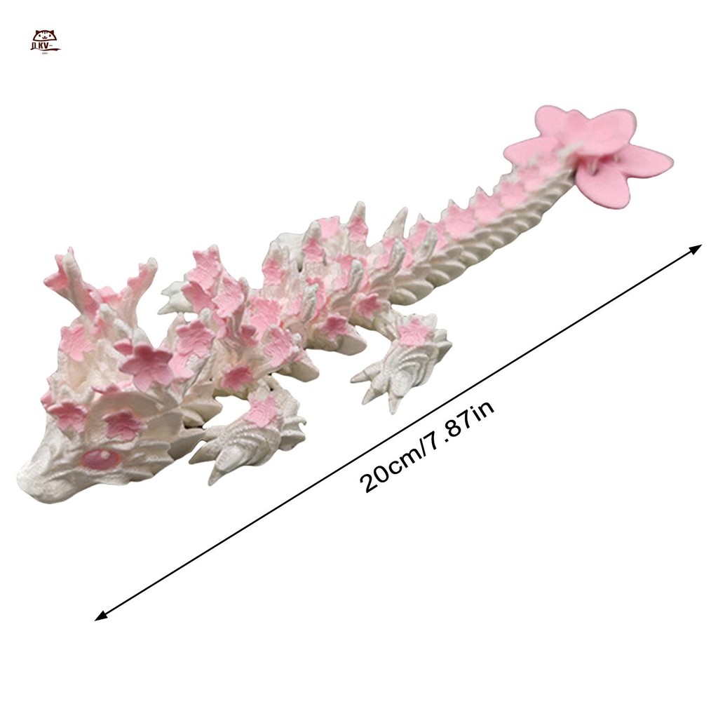 3D In Hình Sakura Dragon Di Động Để Bàn Trang Trí Bộ Sưu Tập Mẫu Trắng Hồng Hình Tưởng Tượng Anime Trang Trí
