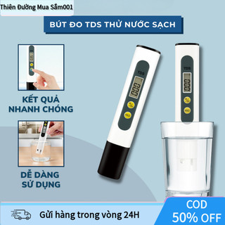 Bút Thử Nước TDS Đo Nước Sạch, Giới Hạn 0-9990 PPM, Chất Liệu Nhựa Và Kim Loại, Dùng Cho Gia Đình Và Nuôi Trồng Thủy Sản
