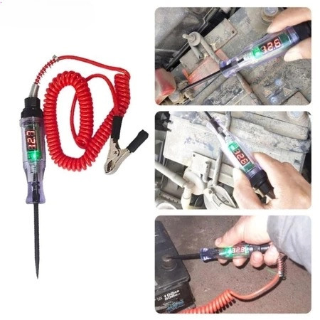 Bút Thử Điện Ô Tô DC 6V 12V 24V 120V Kiểm Tra Điện Áp Xe Tải, Máy Kiểm Tra Mạch Tự Động Chuyên Nghiệp