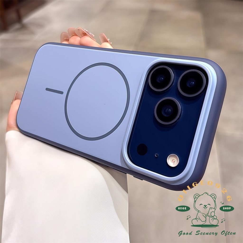 【 Ốp lưng iPhone17 】 Vỏ điện thoại từ tính hình dạng lỏng màu kẹo iphone17 Pro Max 16 15 cho vỏ iPhone vỏ mềm silicon TPU chống sốc