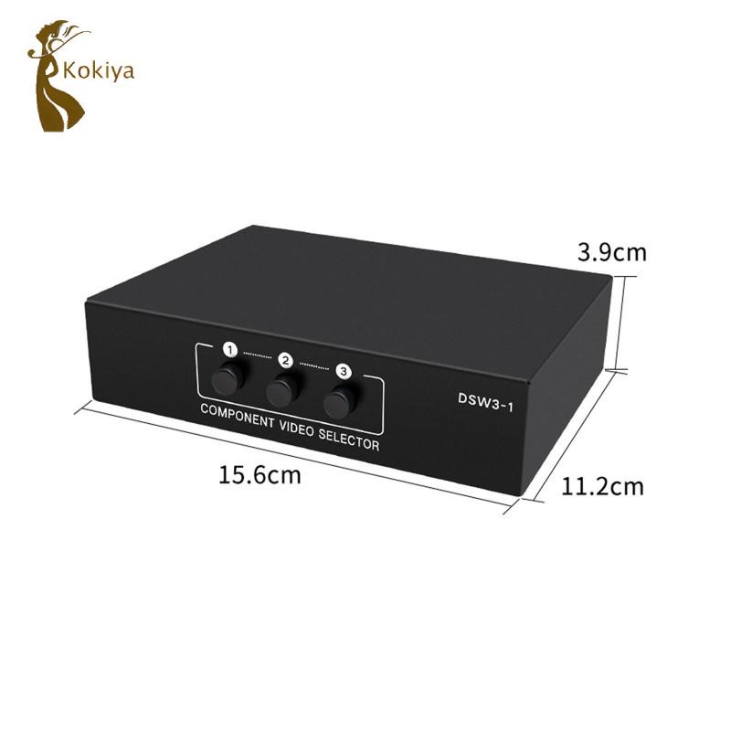 Ypbpr Switcher Selecter TV trong 1 Out Component AV Video Switch Box 1080