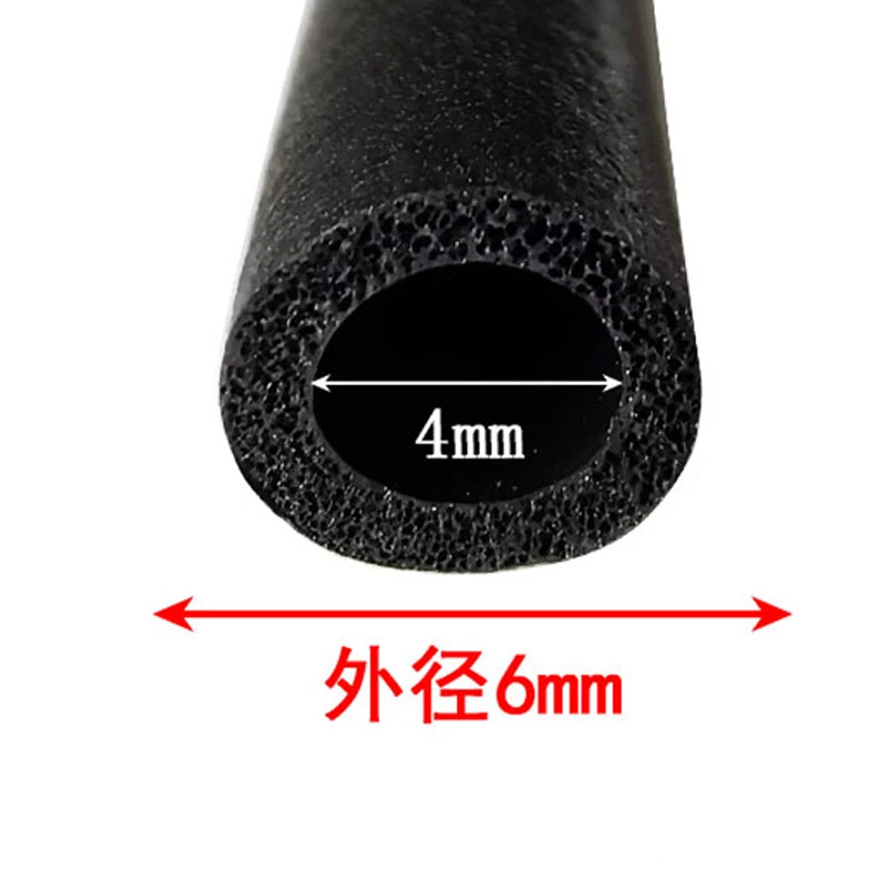 Dải xốp cao su EPDM Ống tròn rỗng Dải niêm phong hấp thụ sốc Niêm phong đục lỗ Vòng chữ O Dải cách âm