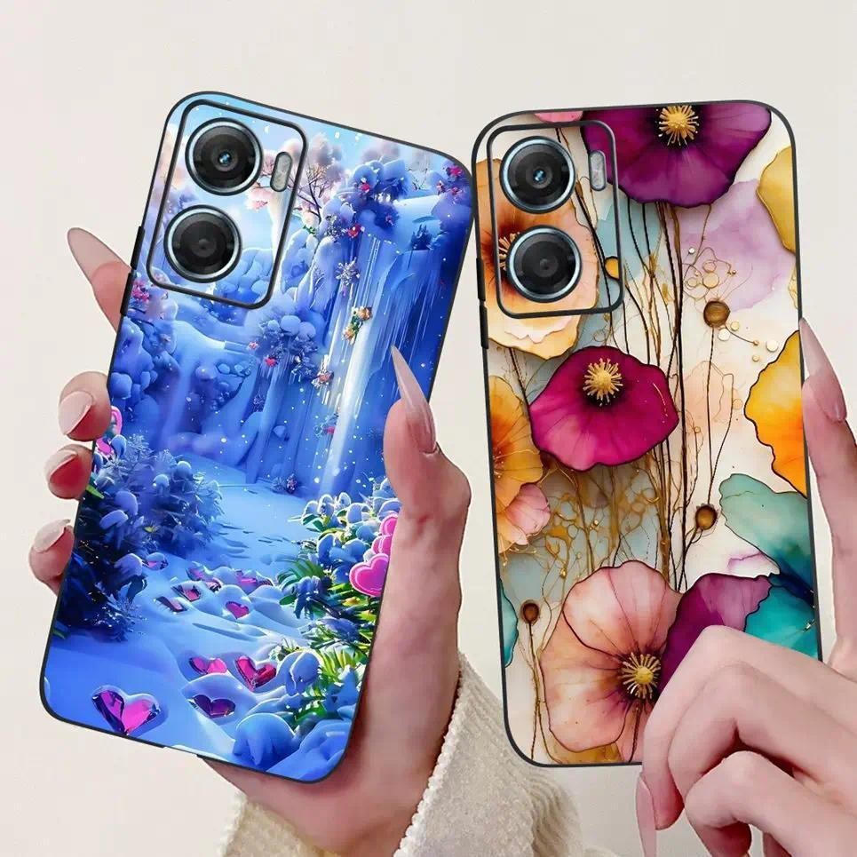 Dành Cho Moto G06 Vỏ Điện Thoại Mềm Mỏng TPU Vỏ Trên Motorola Moto G06 Power G 06 4G Ốp Lưng Hoa Sang Trọng Nữ Tính Bướm Vỏ